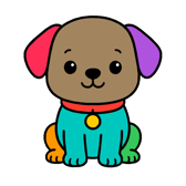 Colorful Hearts coloring app icon