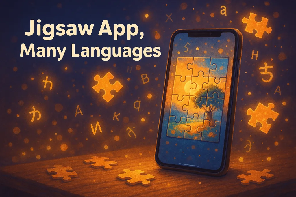 Jigsaw Puzzle iOS App Available in Multiple Languages