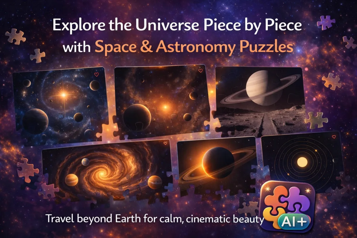 Space & Astronomy Puzzles: Explore the Universe