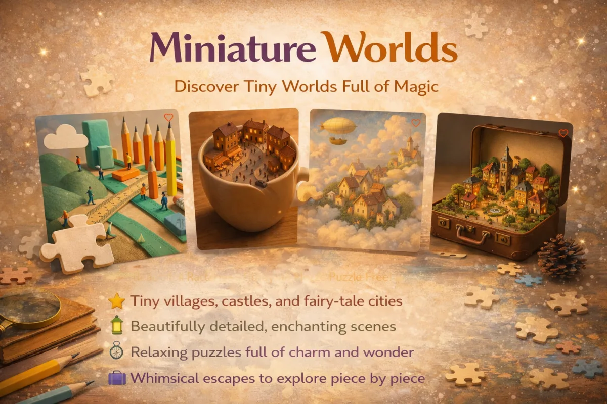 Miniature Worlds Puzzles: Tiny Scenes, Big Adventure