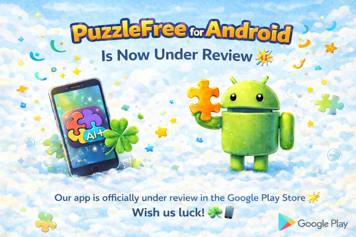 PuzzleFree Android Now Under Review on Google Play