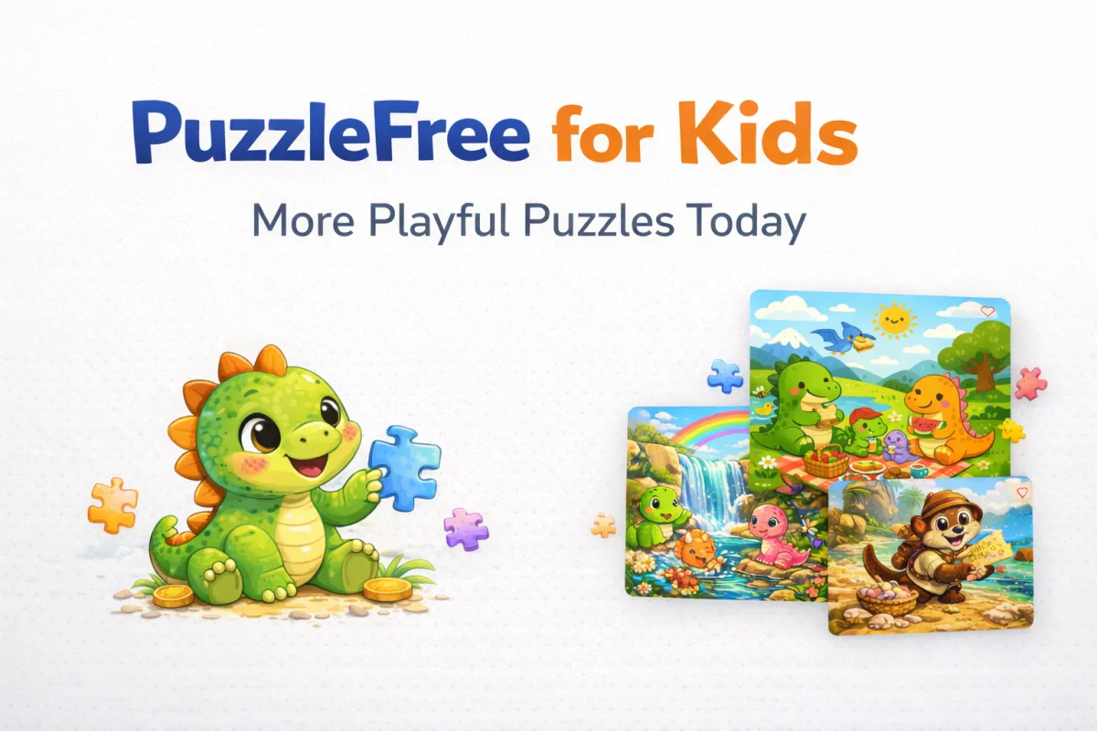 PuzzleFree Kids: Fun Kid-Friendly Jigsaw Puzzles