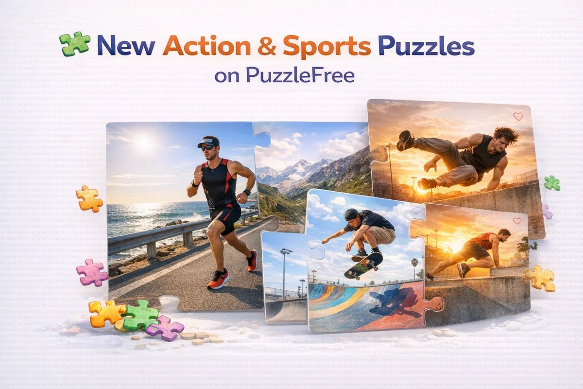 Explore New Action & Sports Puzzles on PuzzleFree