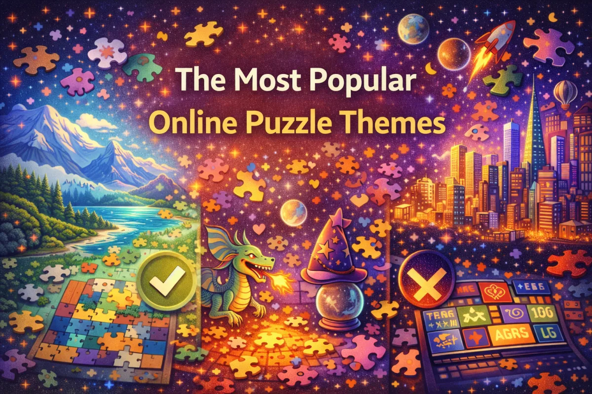 Most Popular Puzzle Themes for Online Puzzles