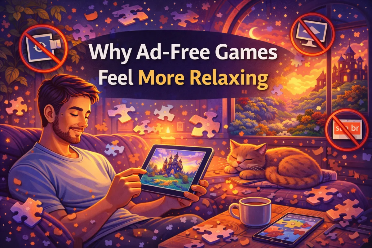 Ad-Free Jigsaw Puzzles: More Relaxing Gameplay