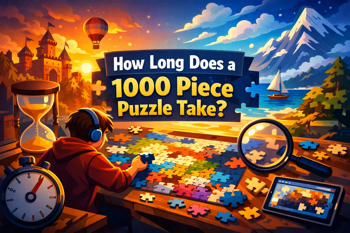 1000 Piece Puzzle: How Long to Finish (6-12 hrs)