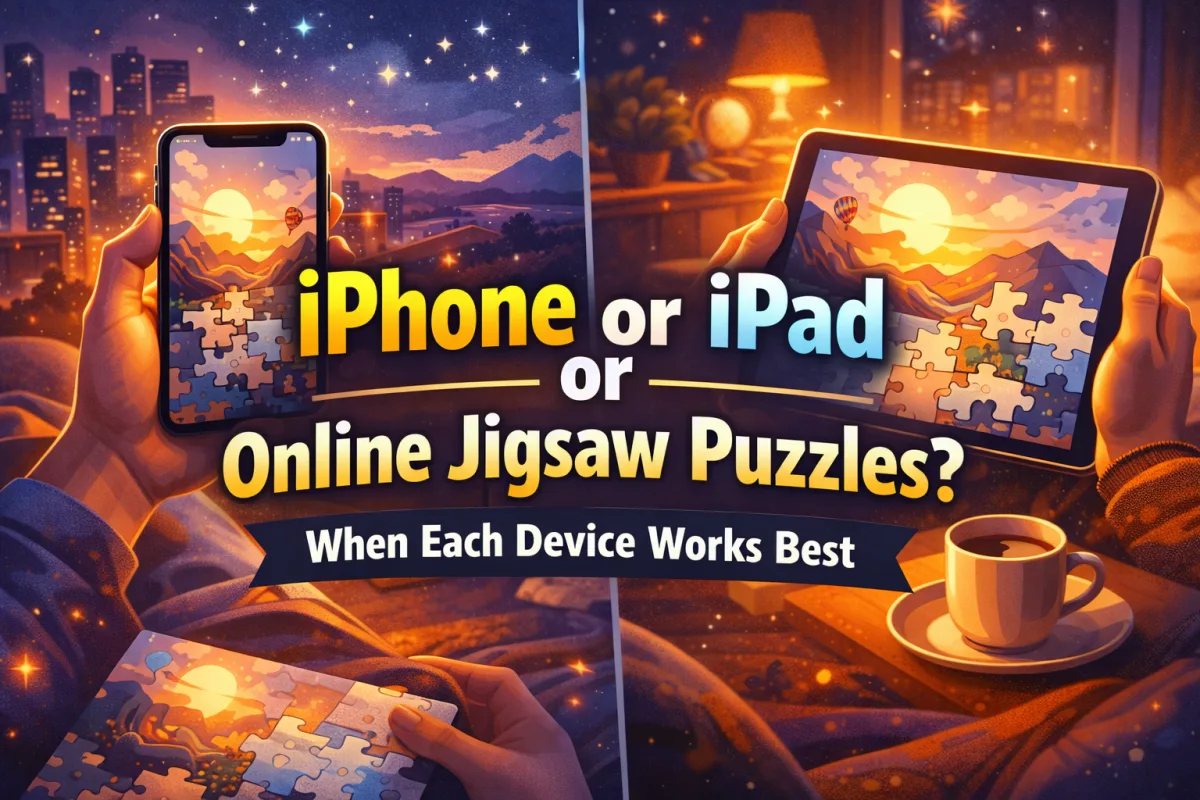 iPhone vs iPad: Best Device for Online Jigsaw Puzzles
