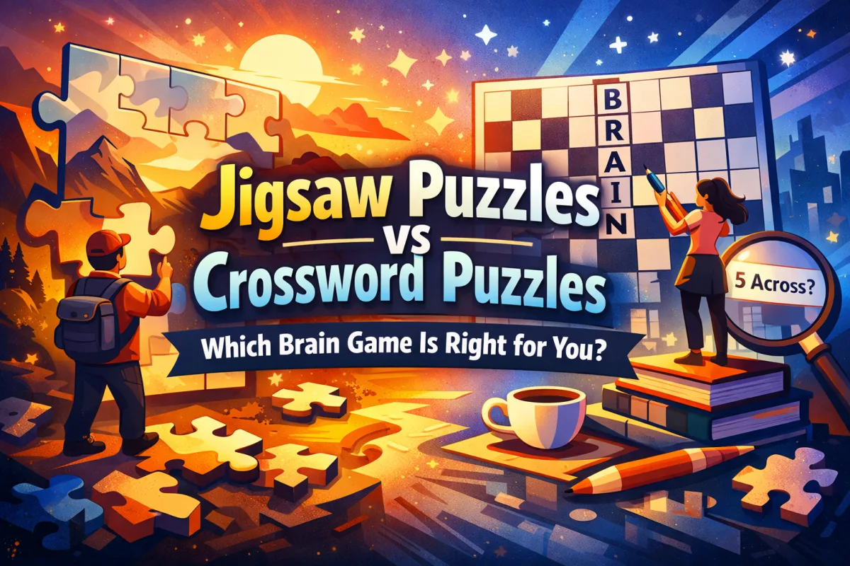 Crossword vs Jigsaw Puzzles: Which Brain Game Wins?