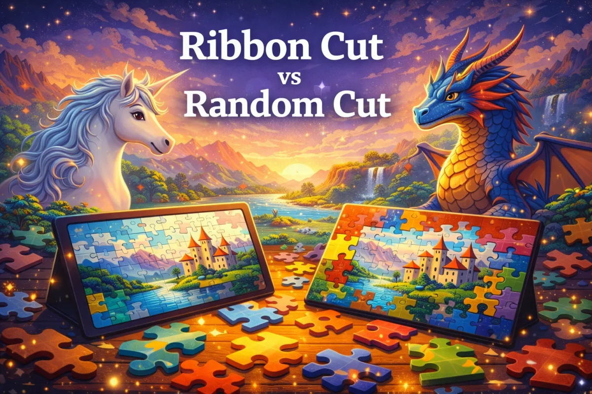 Ribbon Cut vs Random Cut: Jigsaw Puzzle Differences