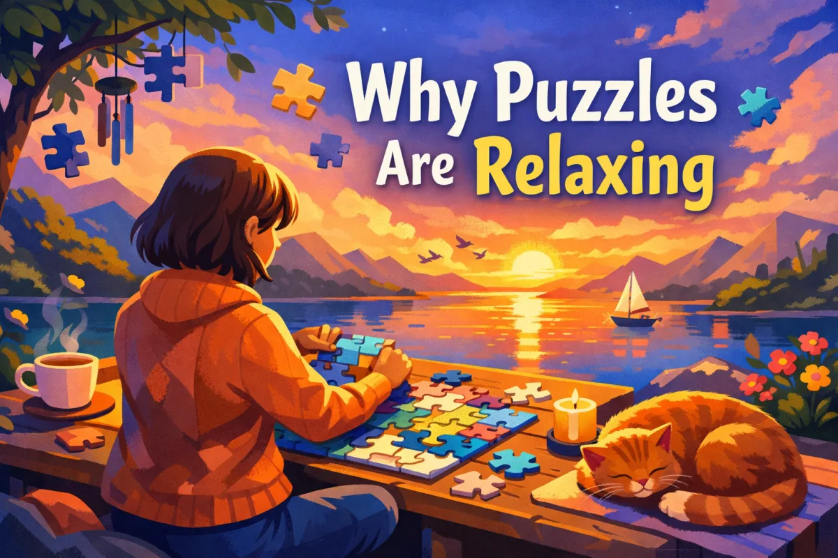 Relaxing Puzzles for Adults: Calm Focus & Jigsaw Joy