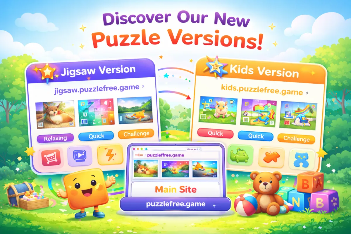We’ve Introduced Two New Ways to Play on PuzzleFree | PuzzleFree.Game