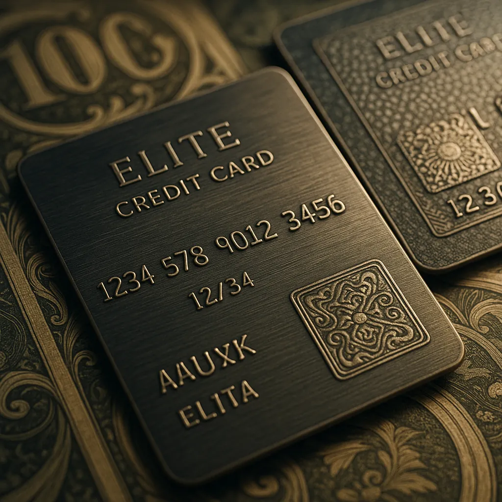 Elite Metal Credit Card — Arcane Luxe Macro jigsaw puzzle