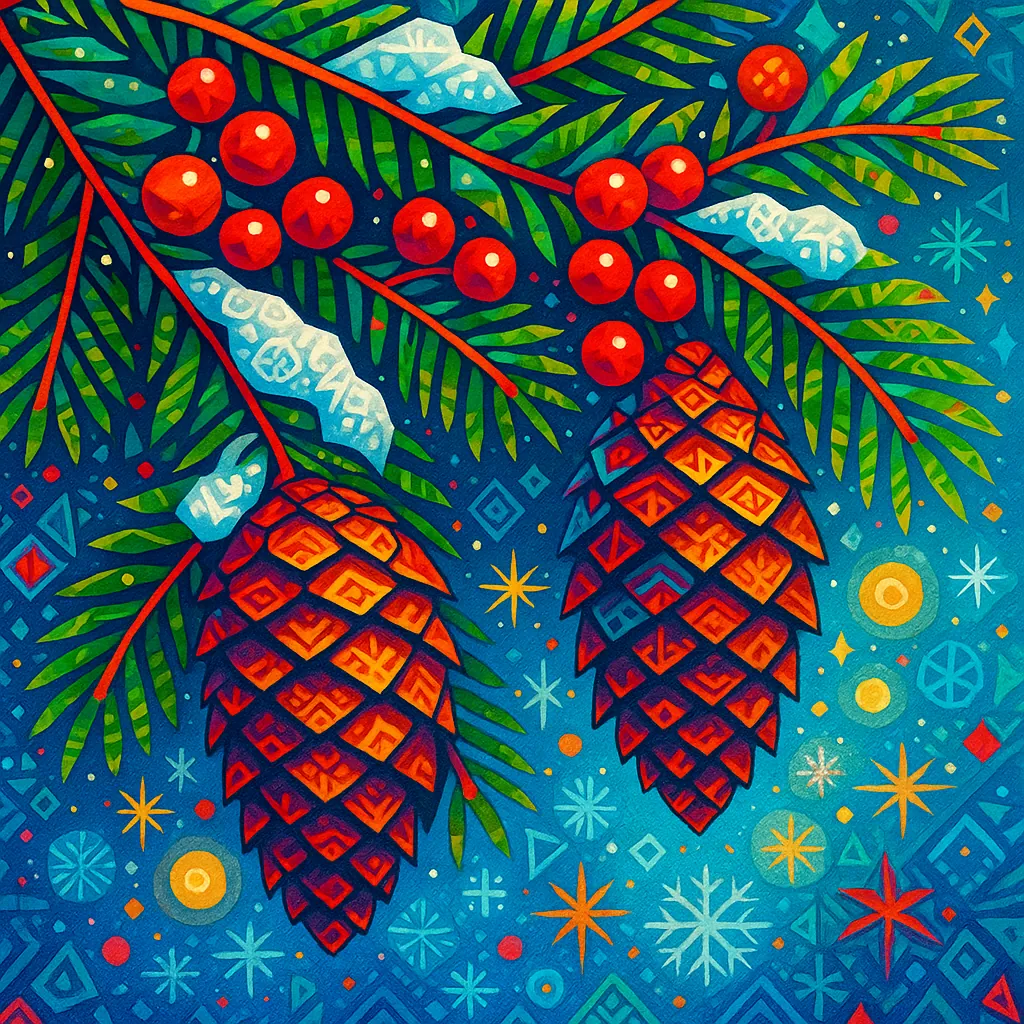 Delight in assembling a puzzle that beautifully captures the essence of a festive winter wonderland.