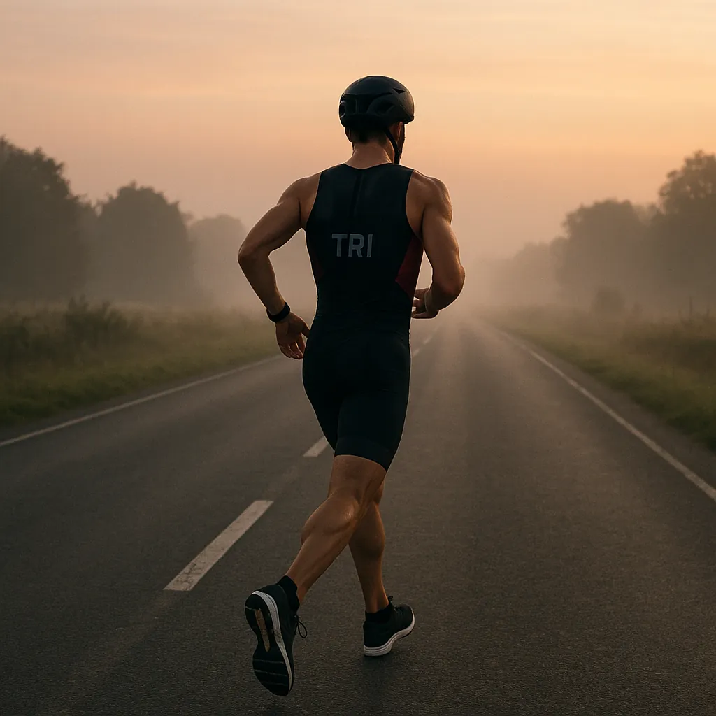Enjoy an online jigsaw puzzle designed for browser play, featuring a lone athlete on an open road — a fitness and sports-themed image that brings motion and cal