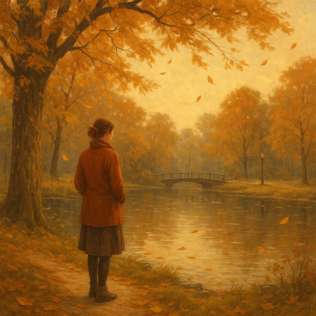This online jigsaw puzzle features a warm autumn scene set in nature, perfect for browser play.