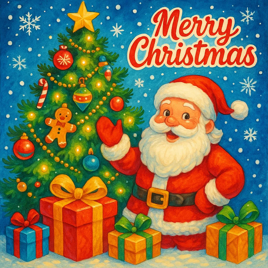 Here’s an online jigsaw puzzle you can play in your browser, focused on a cheerful Christmas holiday scene.
