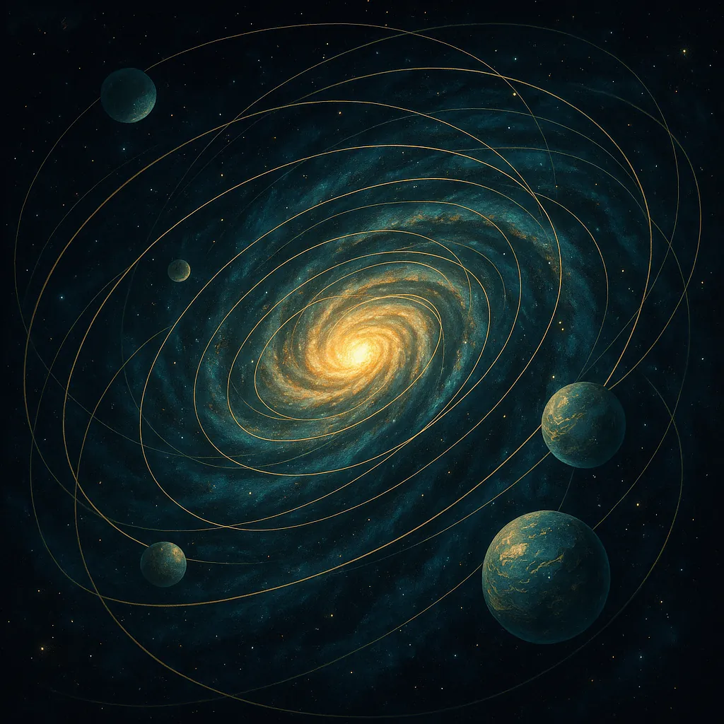 Enjoy an online jigsaw puzzle designed for browser play, featuring a cosmic space scene centered on a glowing spiral galaxy.