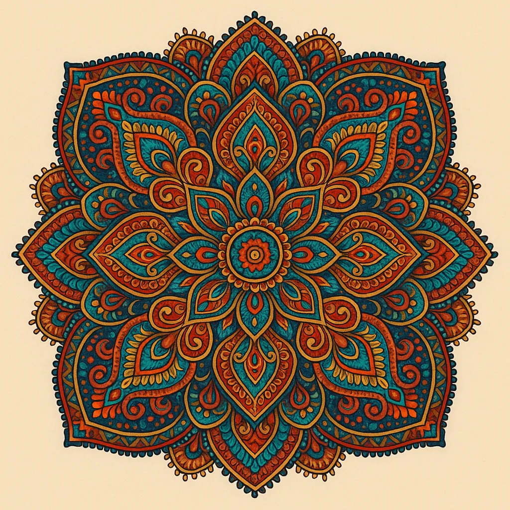 Enjoy an online jigsaw puzzle designed for browser play, featuring an intricate mandala artwork that celebrates detailed, decorative art.