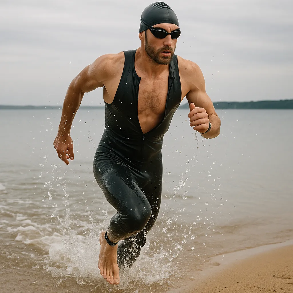 Play an online jigsaw puzzle in your browser that shows an athletic beach scene focused on sports and fitness.
