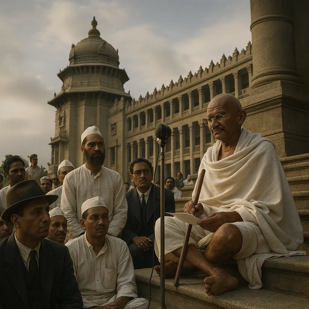 Discover a puzzle with a serene historic scene showing an elderly, robed speaker seated on stone steps before a grand, columned building while a respectful crow