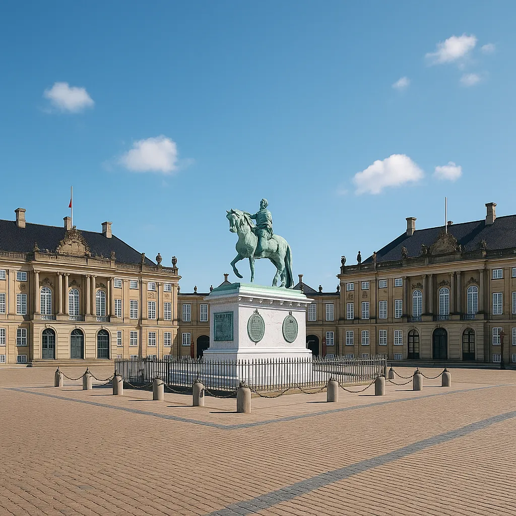 Enjoy an online jigsaw puzzle designed for browser play, featuring city architecture and a majestic equestrian statue set in an open plaza.