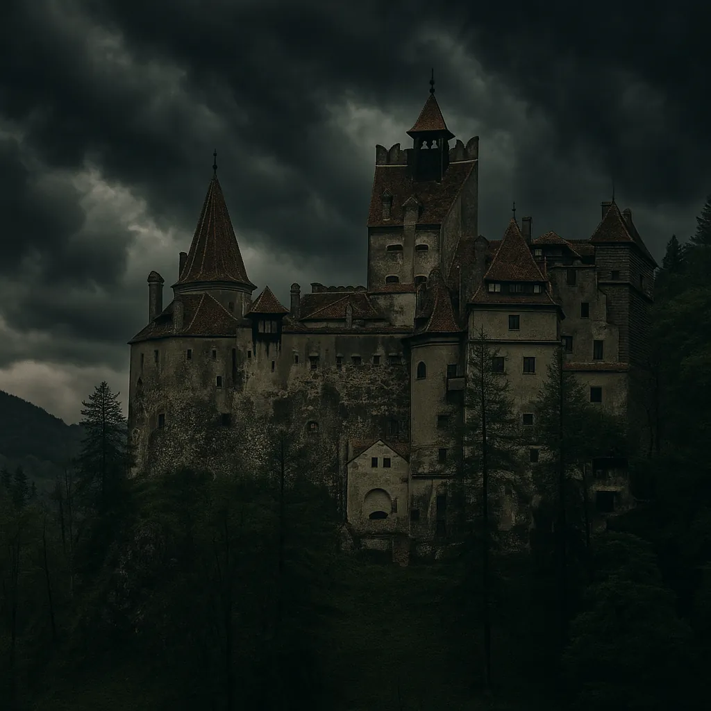 Enjoy an online jigsaw puzzle designed for browser play, featuring a moody castle set against dramatic storm clouds — a captivating blend of architecture and na