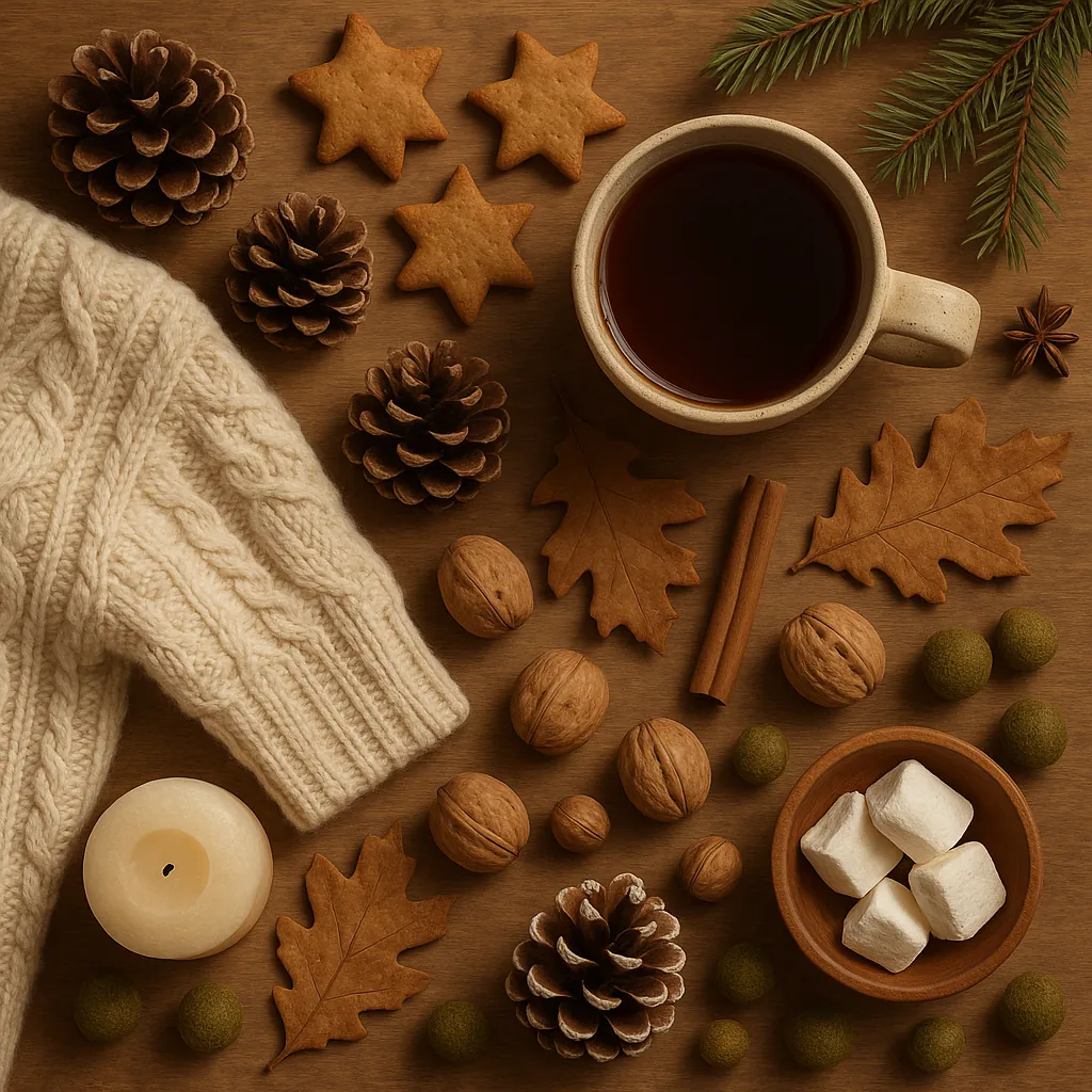 Enjoy an online jigsaw puzzle designed for browser play, featuring a cozy autumn still life that blends food and nature.