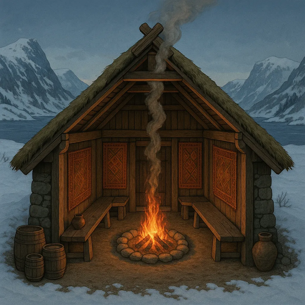 Enjoy an online jigsaw puzzle designed for browser play, featuring a cozy winter cabin scene set against snowy mountains and a frozen lakeshore.