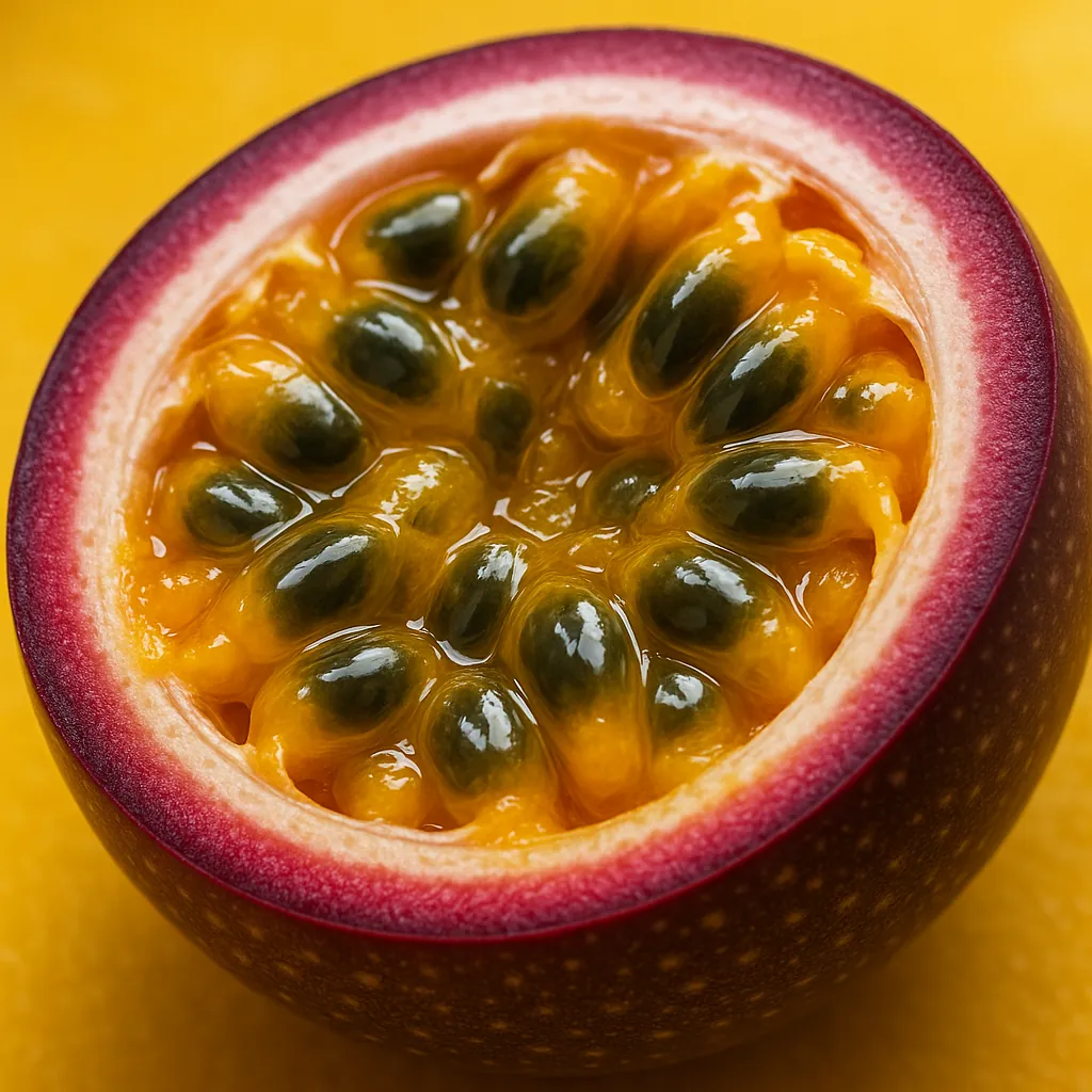 Enjoy an online jigsaw puzzle designed for browser play, featuring a vibrant close-up of tropical fruit.