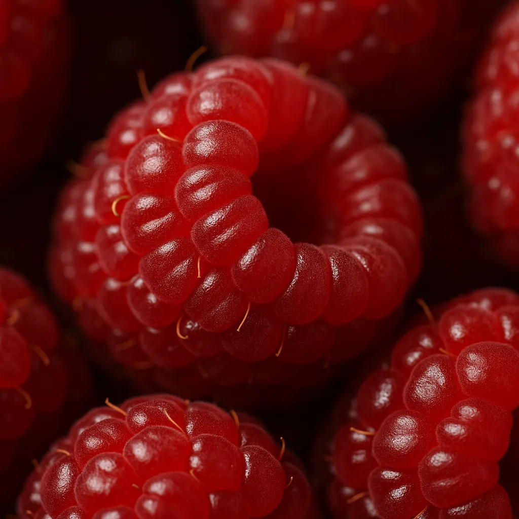 This online jigsaw puzzle features a mouthwatering close-up of fresh raspberries, perfect for food lovers to enjoy in the browser.