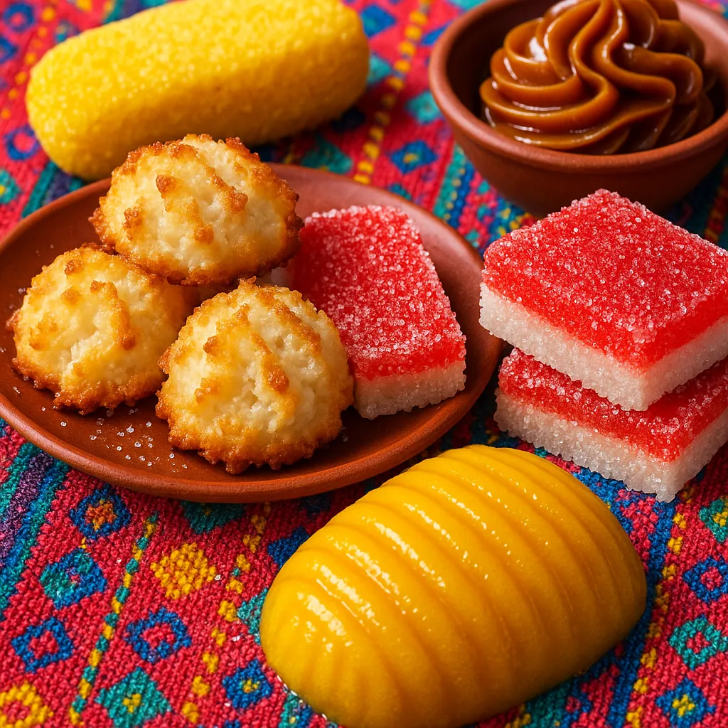 Enjoy an online jigsaw puzzle designed for browser play, featuring a colorful food-themed still life of sweets and treats.