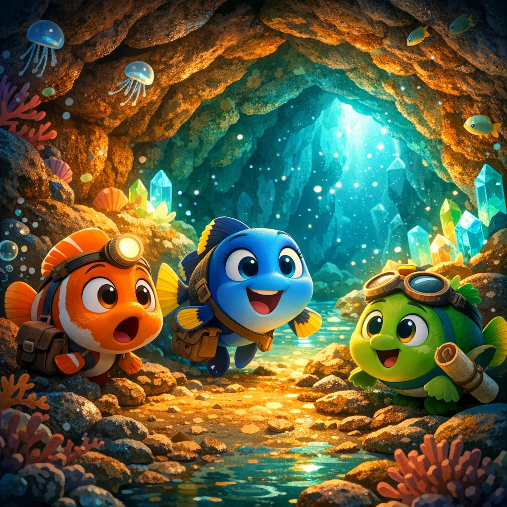 Enjoy an online jigsaw puzzle designed for browser play, featuring a charming underwater adventure with delightful sea creatures.