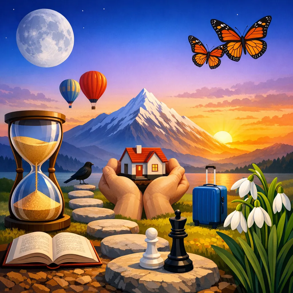 Enjoy an online jigsaw puzzle designed for browser play, featuring a dreamy nature and travel-themed scene that blends home, adventure, and peace.
