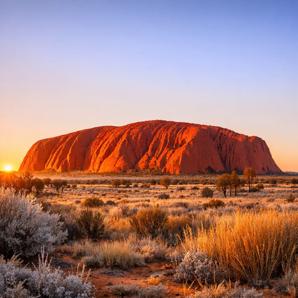 Here’s an online jigsaw puzzle you can play in your browser, focused on a striking natural landscape of a vast red rock formation rising from open desert.