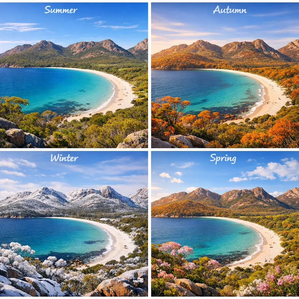 Enjoy an online jigsaw puzzle designed for browser play, featuring a stunning coastal landscape that celebrates the changing seasons.