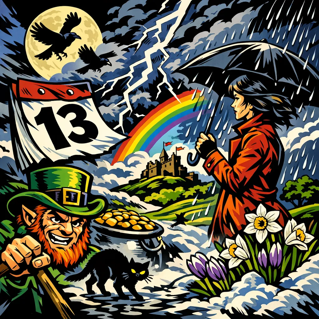 Enjoy an online jigsaw puzzle designed for browser play, featuring a colorful, mythic scene that blends nature and folklore.