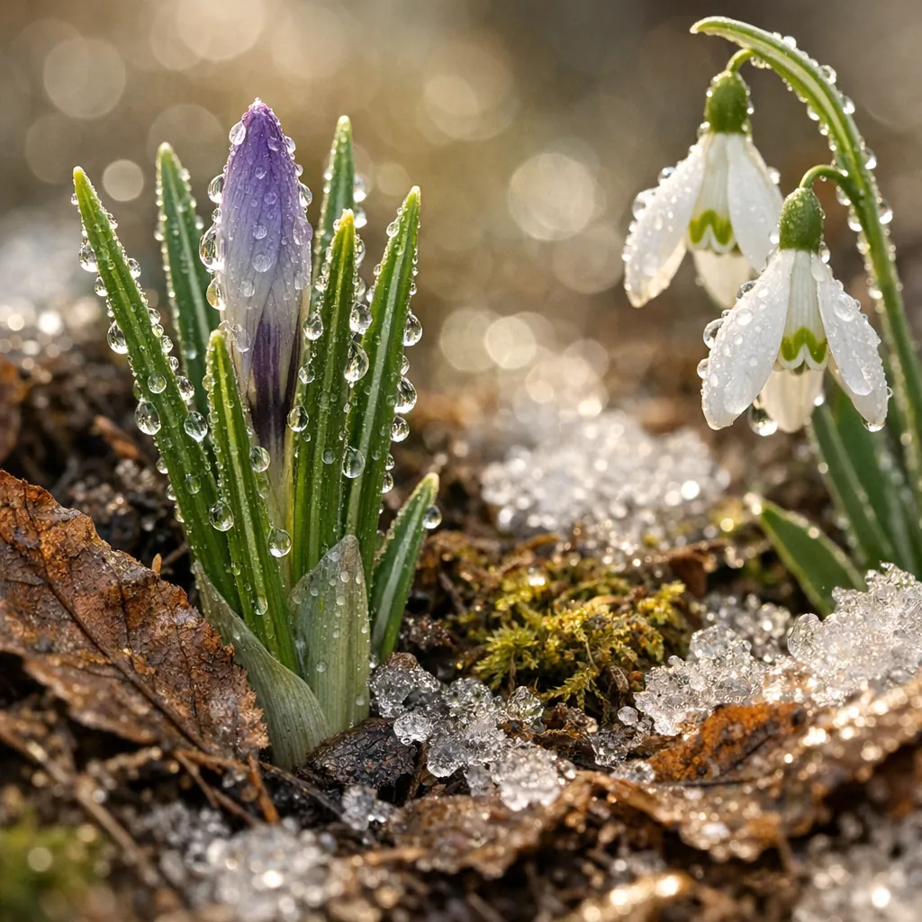 Enjoy an online jigsaw puzzle designed for browser play, featuring delicate spring flowers in a nature-themed close-up.