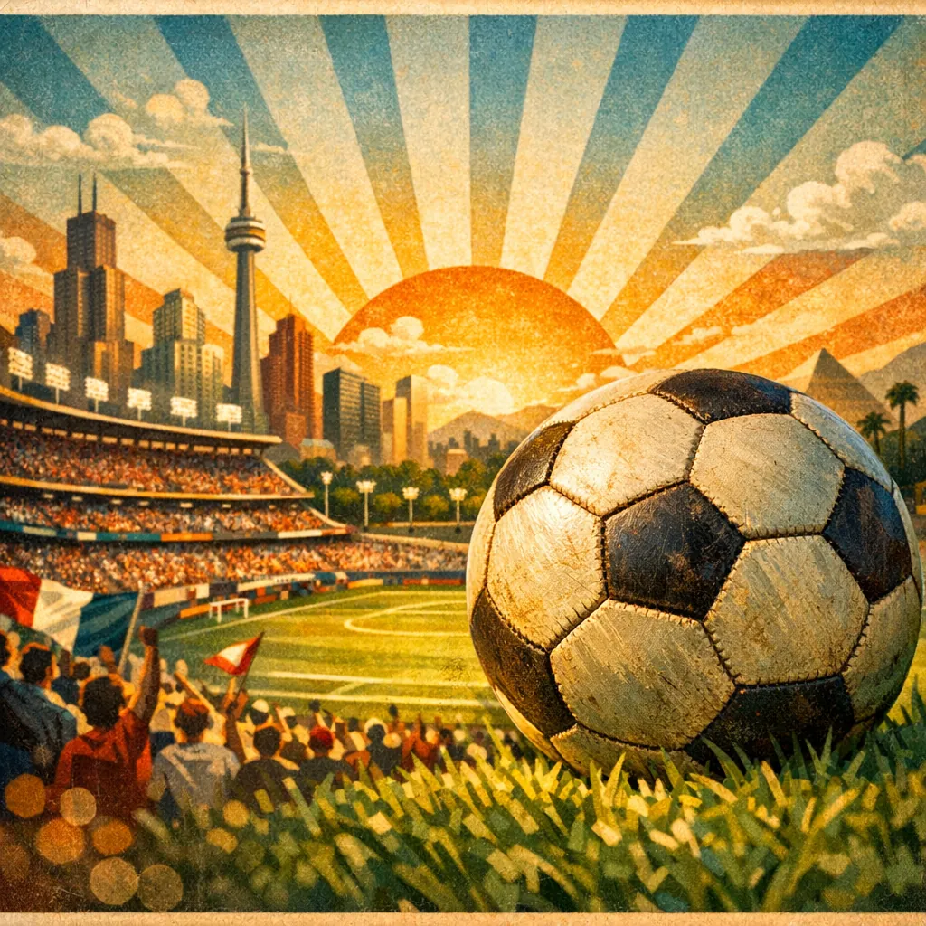 Enjoy an online jigsaw puzzle designed for browser play, featuring a vibrant soccer scene set against a city skyline.