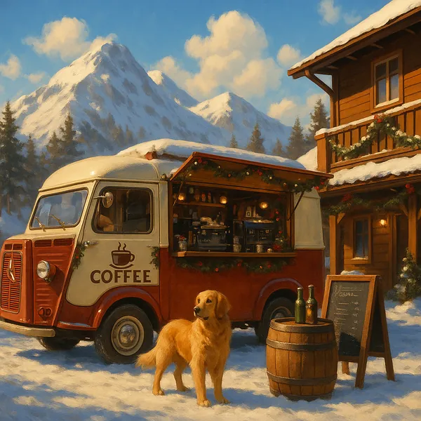Alpine Coffee Stop jigsaw puzzle