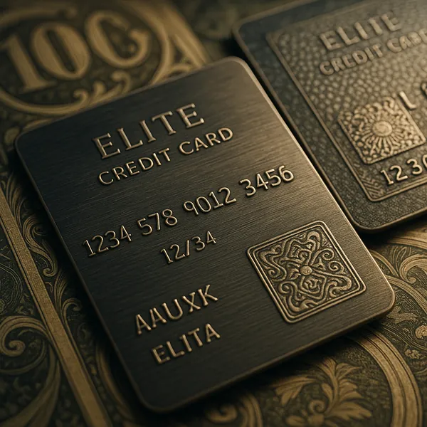 Elite Metal Credit Card — Arcane Luxe Macro jigsaw puzzle