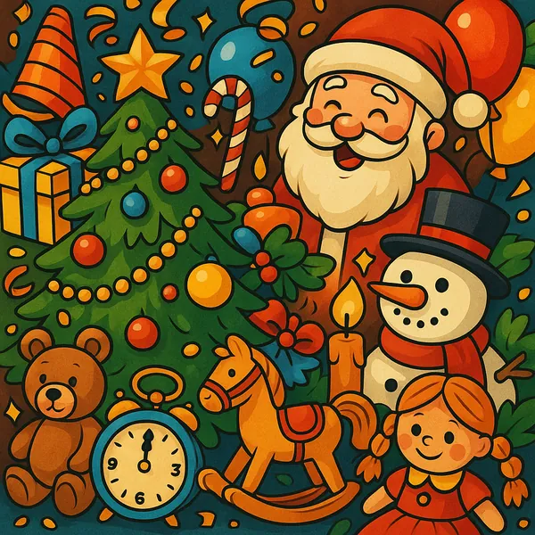 Delight in assembling a puzzle that captures the enchanting spirit of the holiday season.