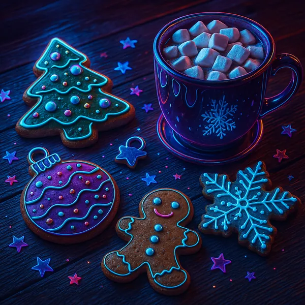 This image features a festive arrangement perfect for a Christmas-themed puzzle.