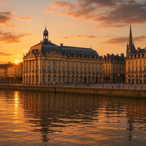 Discover a puzzle with a classic riverside scene bathed in golden sunset light.