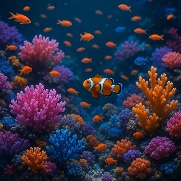 Discover a puzzle with a vibrant coral reef scene teeming with life and color.