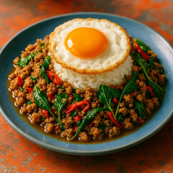 Discover a puzzle with a mouthwatering close-up of a savory dish: a sunny fried egg with a glossy golden yolk perched atop a neat mound of white rice, surrounde
