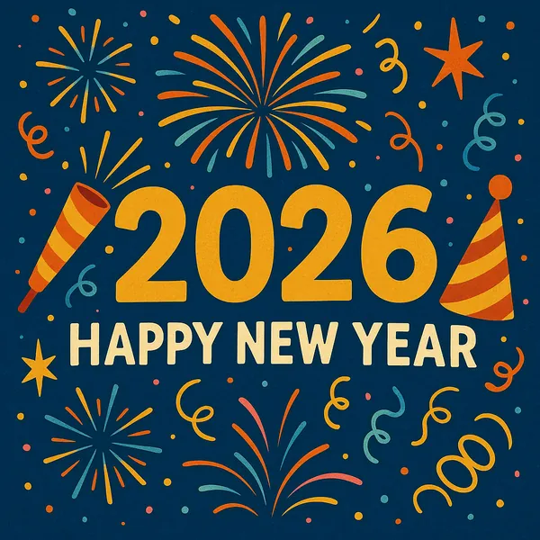 Enjoy an online jigsaw puzzle designed for browser play, featuring a festive New Year celebration scene.