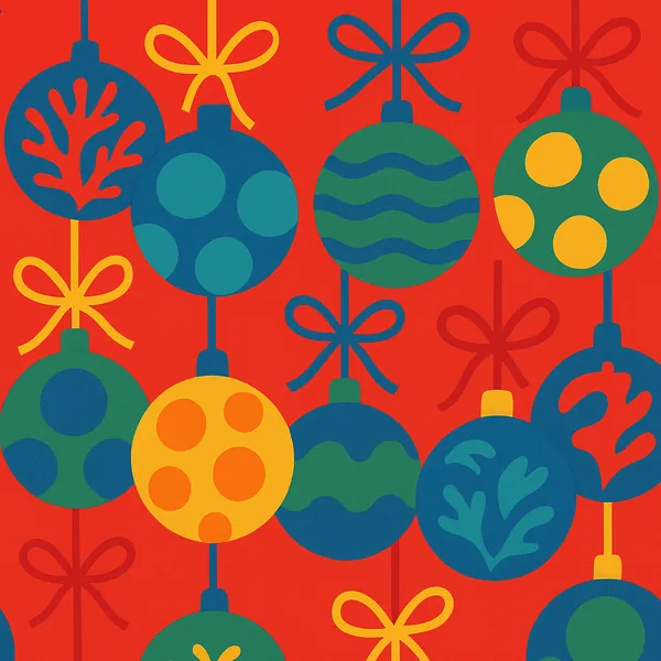 This online jigsaw puzzle features a cheerful holiday scene of colorful Christmas ornaments, playable right in your browser for a cozy seasonal pastime.