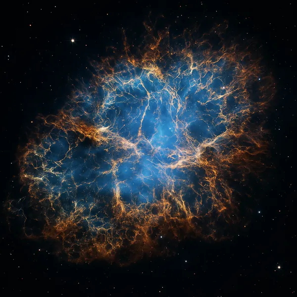 Discover a puzzle with a vivid cosmic nebula floating against a deep, star-studded black sky.