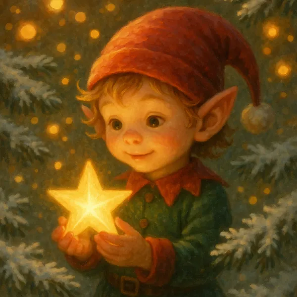 This online jigsaw puzzle features a charming holiday-themed illustration of a little elf, perfect for browser play and cozy seasonal decor lovers.