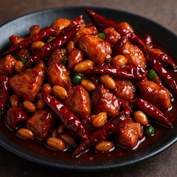Enjoy an online jigsaw puzzle designed for browser play, featuring a close-up of a vibrant food scene.